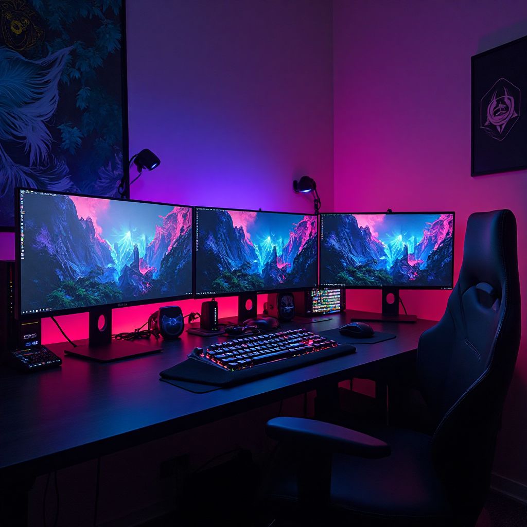 Gaming setup showcase